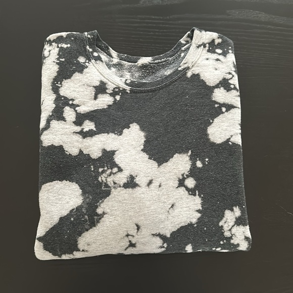 Urban outfitters urban renewal black and grey oversized crewneck. - Picture 1 of 3